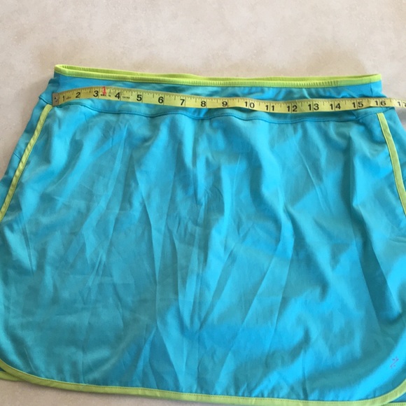 Izod cool fx teal & lime green skort medium - Picture 4 of 6